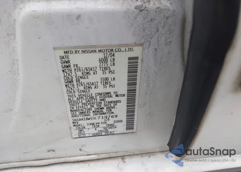 2005 Nissan Pathfinder Le from USA, damaged, VIN 5N1AR18W55C719769